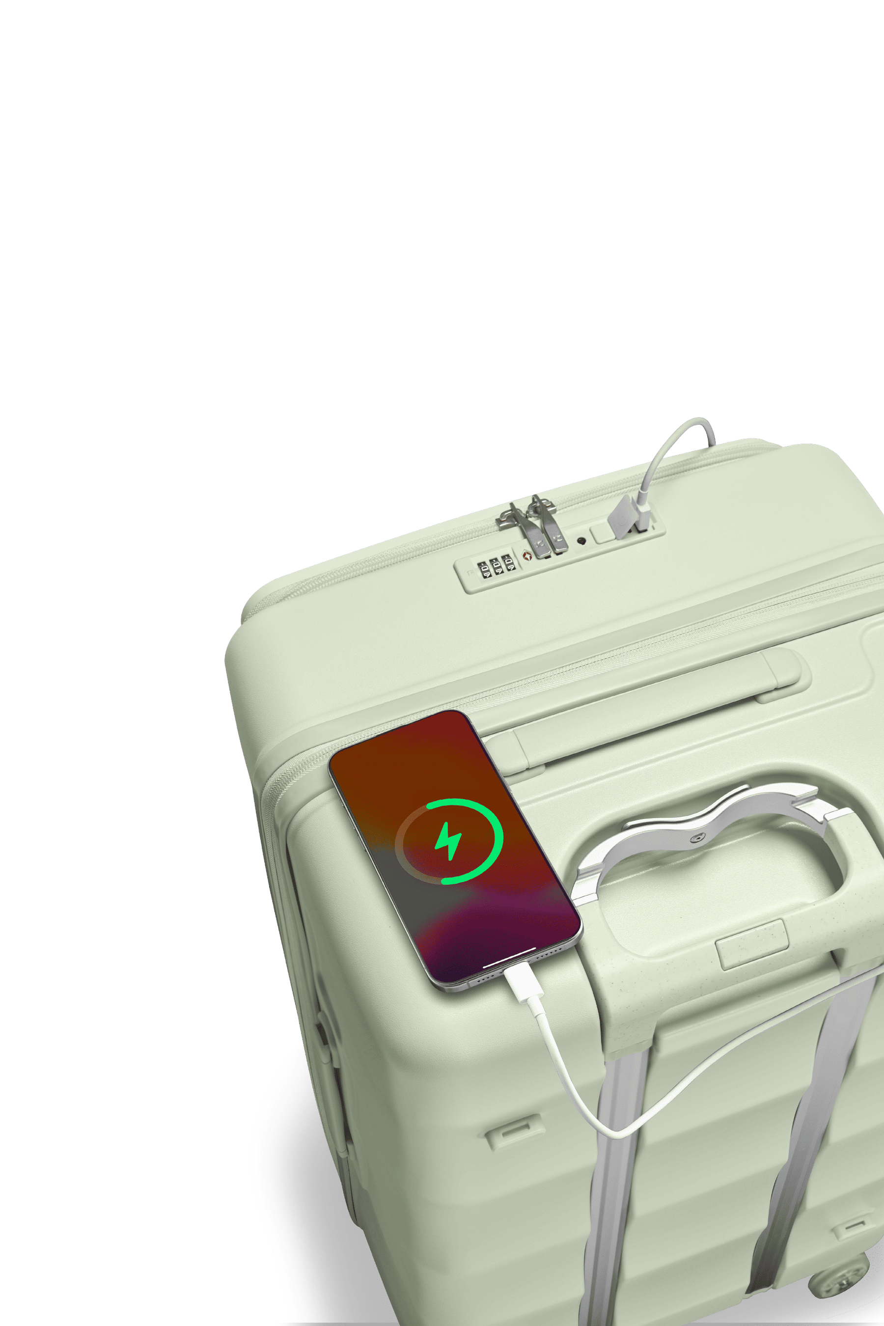 Max Tank Suitcases in Mint Green