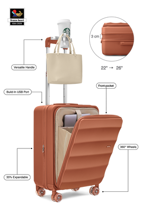 Bigger Tank Carry-On in Fiery Red