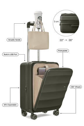 Bigger Tank Carry-On in Aspen Green