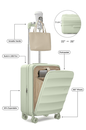 Bigger Tank Carry-On in Mint Green