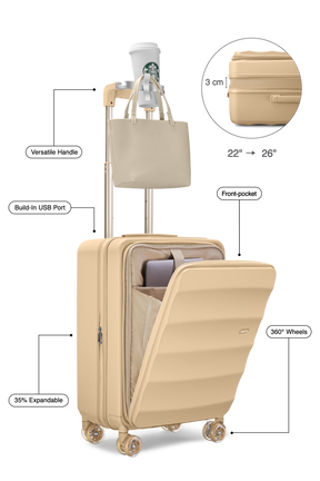 Bigger Tank Carry-On in Sandstorm