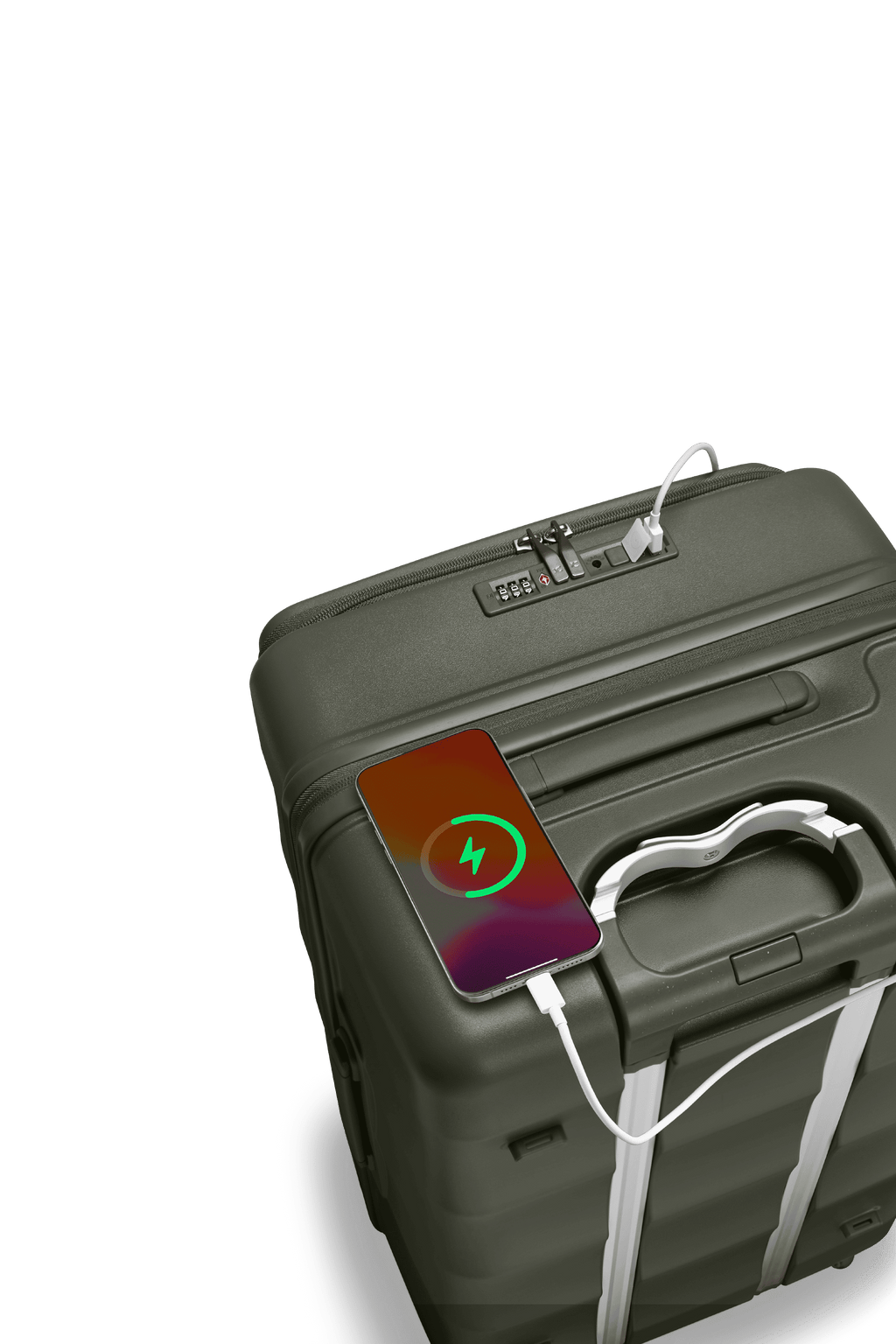 Tank Suitcases in Aspen Green