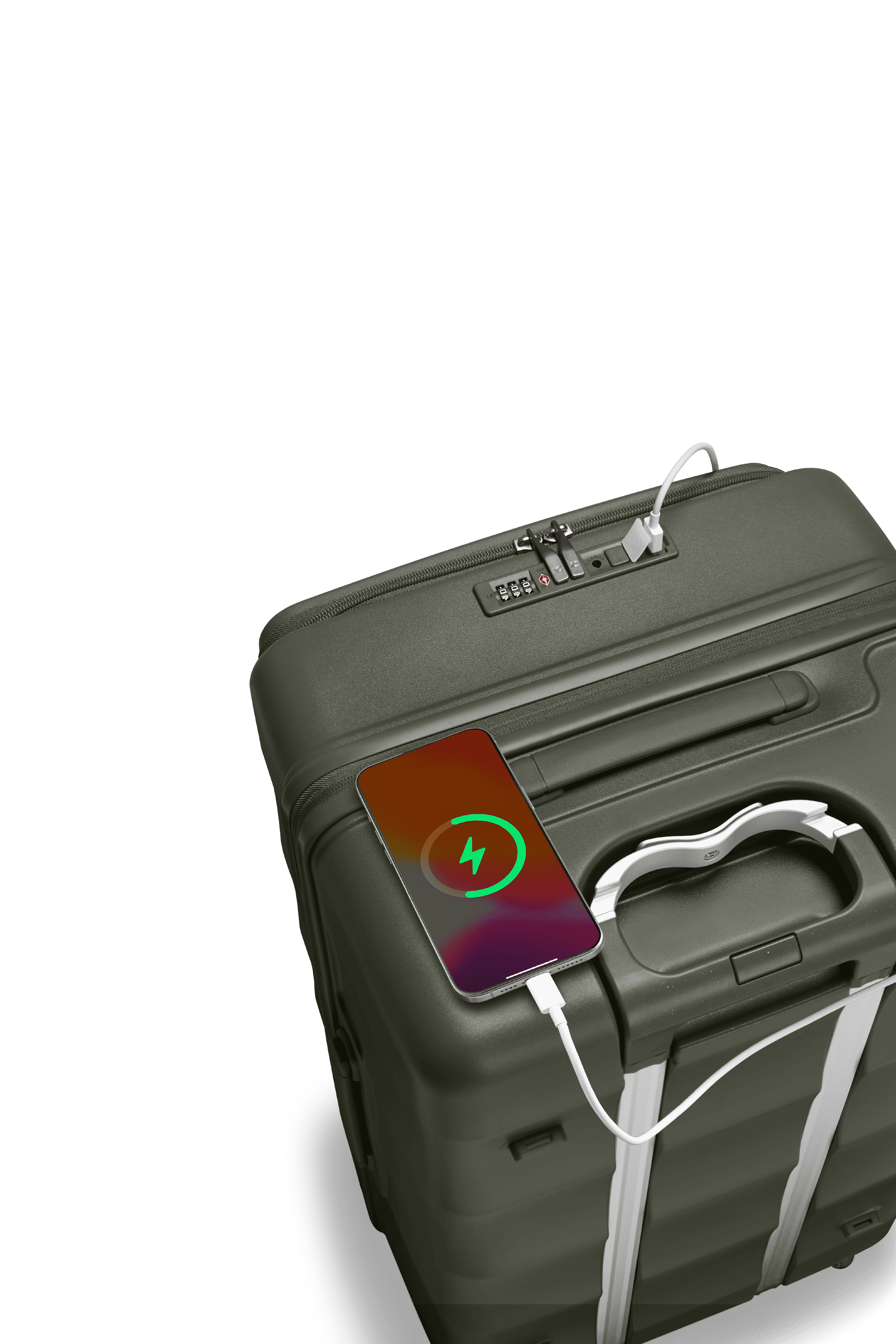 Tank Suitcases in Aspen Green