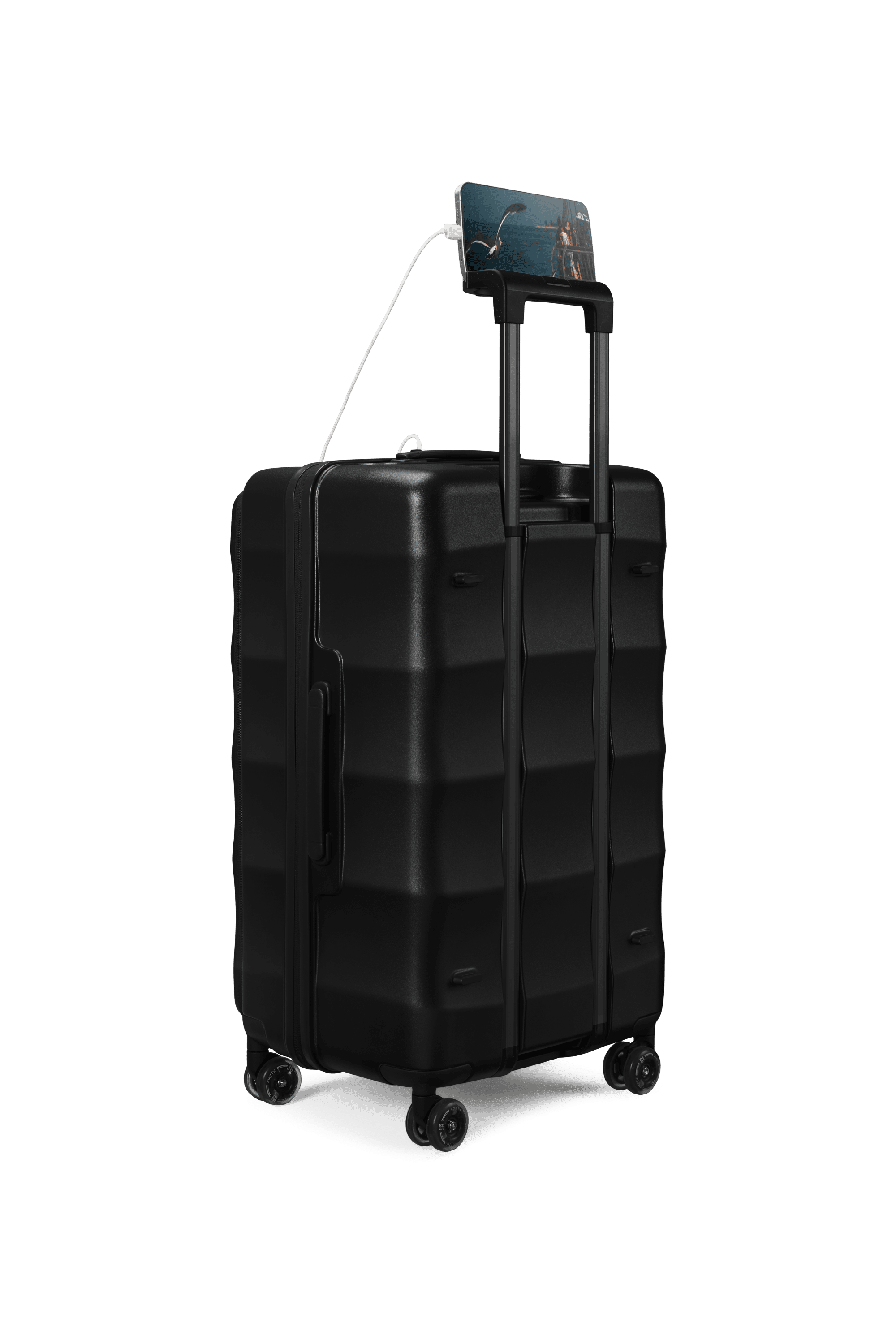 Tank Suitcases in Jet Black