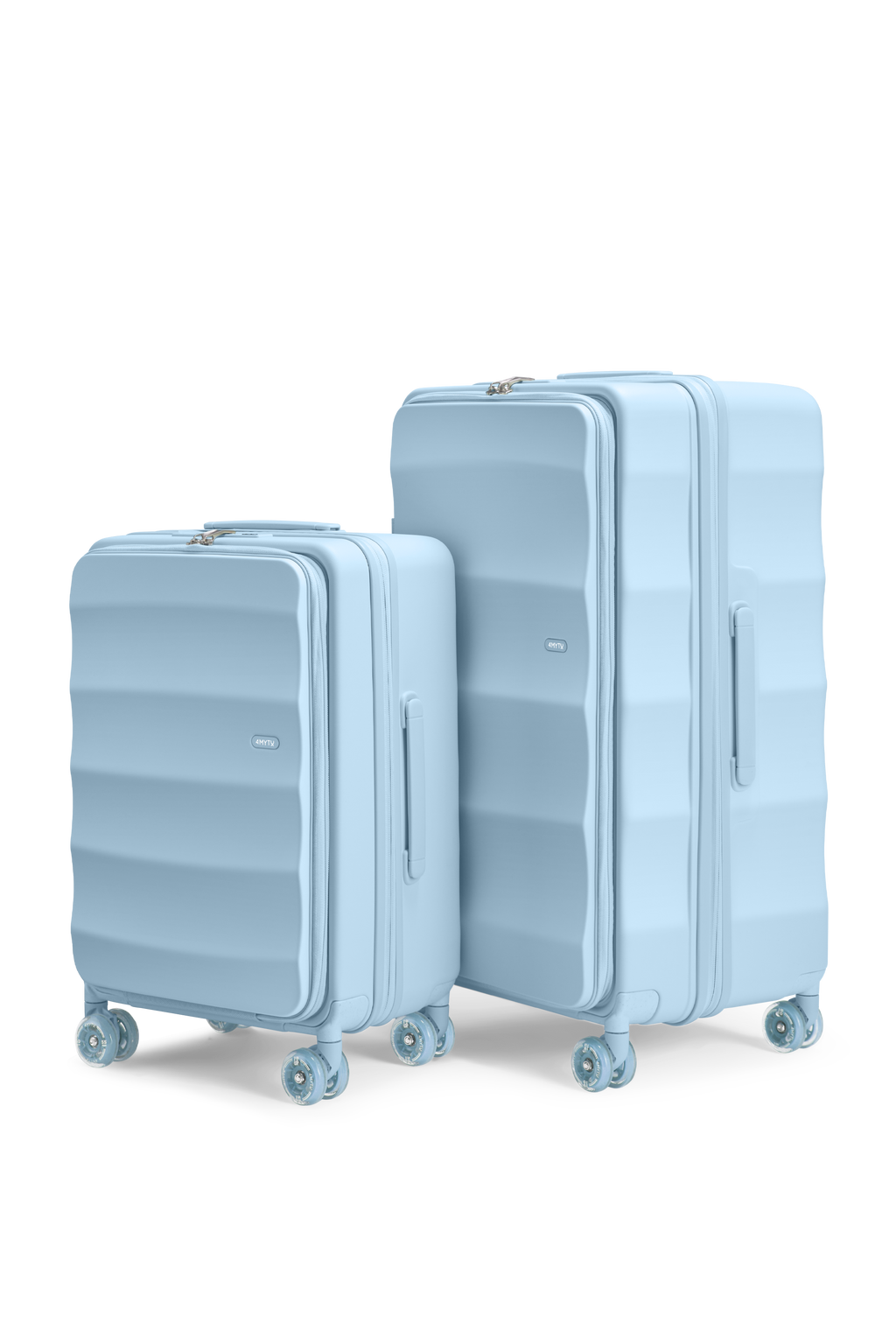 Tank Suitcases in Delicate Blue